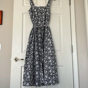 Club Monaco cotton and silk midi/maxi dress